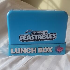 Mr. Beast Feastables Blue Lunch Box, NWT